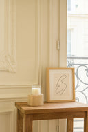 Biak - Photophore en verre et bois de teck