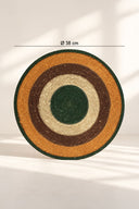 LUNA - Set de table rond en jonc de mer 38cm terracotta