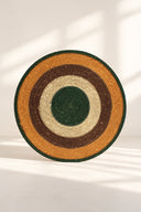 LUNA - Set de table rond en jonc de mer 38cm terracotta