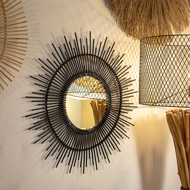 Miroir Inca en bambou