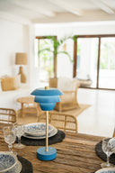 Moxy - Lampe à poser en métal bleu