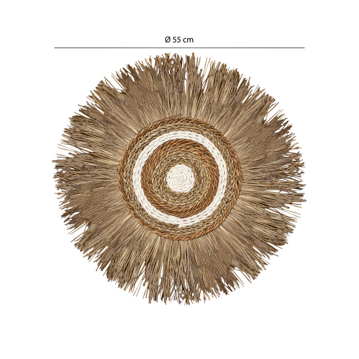 Décoration Kala en fibres végétales naturelles D 55 cm