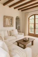 Flots perdus - Miroir carré en bois flotté naturel