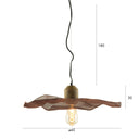 Suspension Bokota en cuivre crochetée à la main 45x45x20 cm