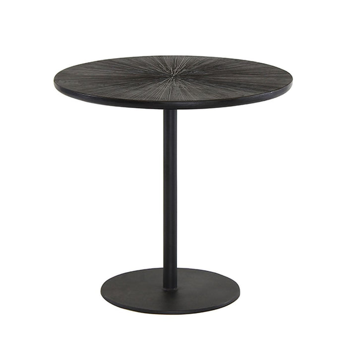 Table basse Ubu en bois de manguier noir D 50 cm