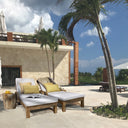 Saona - Lot de 2 chaises longues en bois d'acacia 184x73xH87 cm