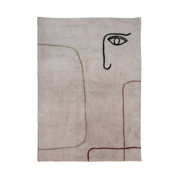 Tapis abstrait Salama en coton tissé à la main 160 x 230 cm