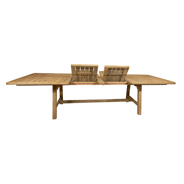 Table de jardin Saobrad en bois d'acacia et polypropylène
