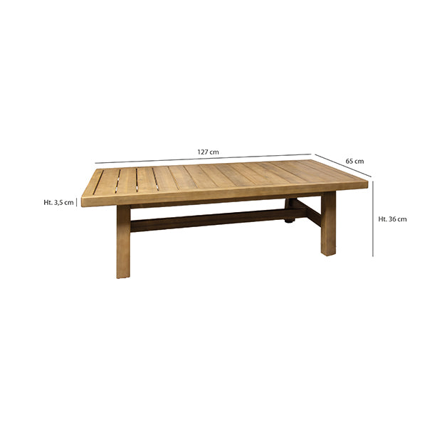 Table basse rectangulaire Saona en bois d'acacia massif