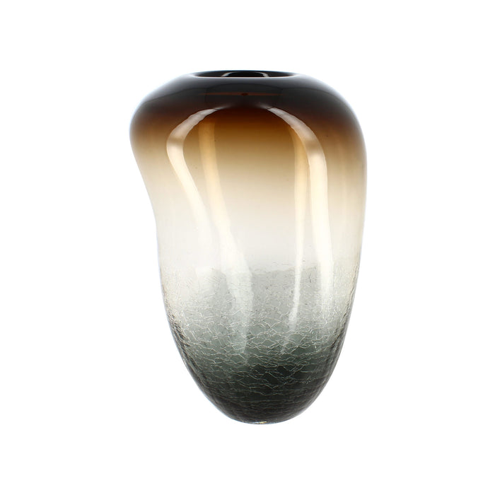 Vase en verre soufflé H 27 cm