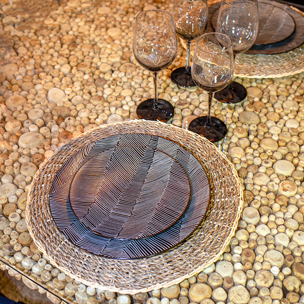 Lot de 6 sets de table Bali en fibre naturelle